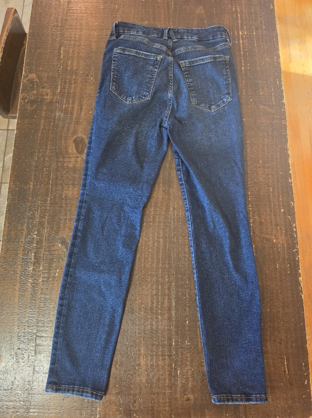 Good American Dark Blue High-Rise Skinny Jeans Size 6-12 - Picture 2 of 6